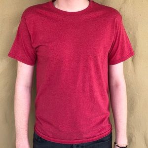 Red short sleeve shirt